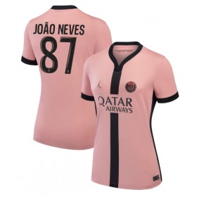 Paris Saint-Germain Joao Neves #87 Tredje skjorte til dame 2024-25 Kortermet